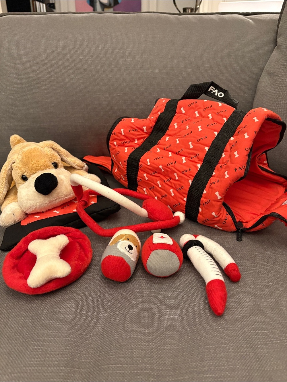 Fao Schwarz dog carrier doc kit